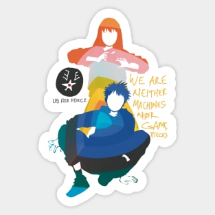 Heavenly Delusion Or Tengoku Daimakyou Anime Manga Kiruko And Maru In Awesome Color Minimalistic Design Sticker